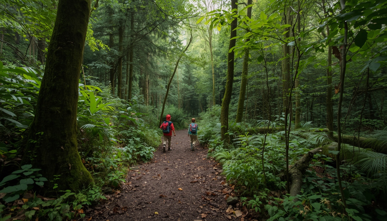 Beautycallbeauti Family Forest Discovery Plan on a New Zealand nature trail